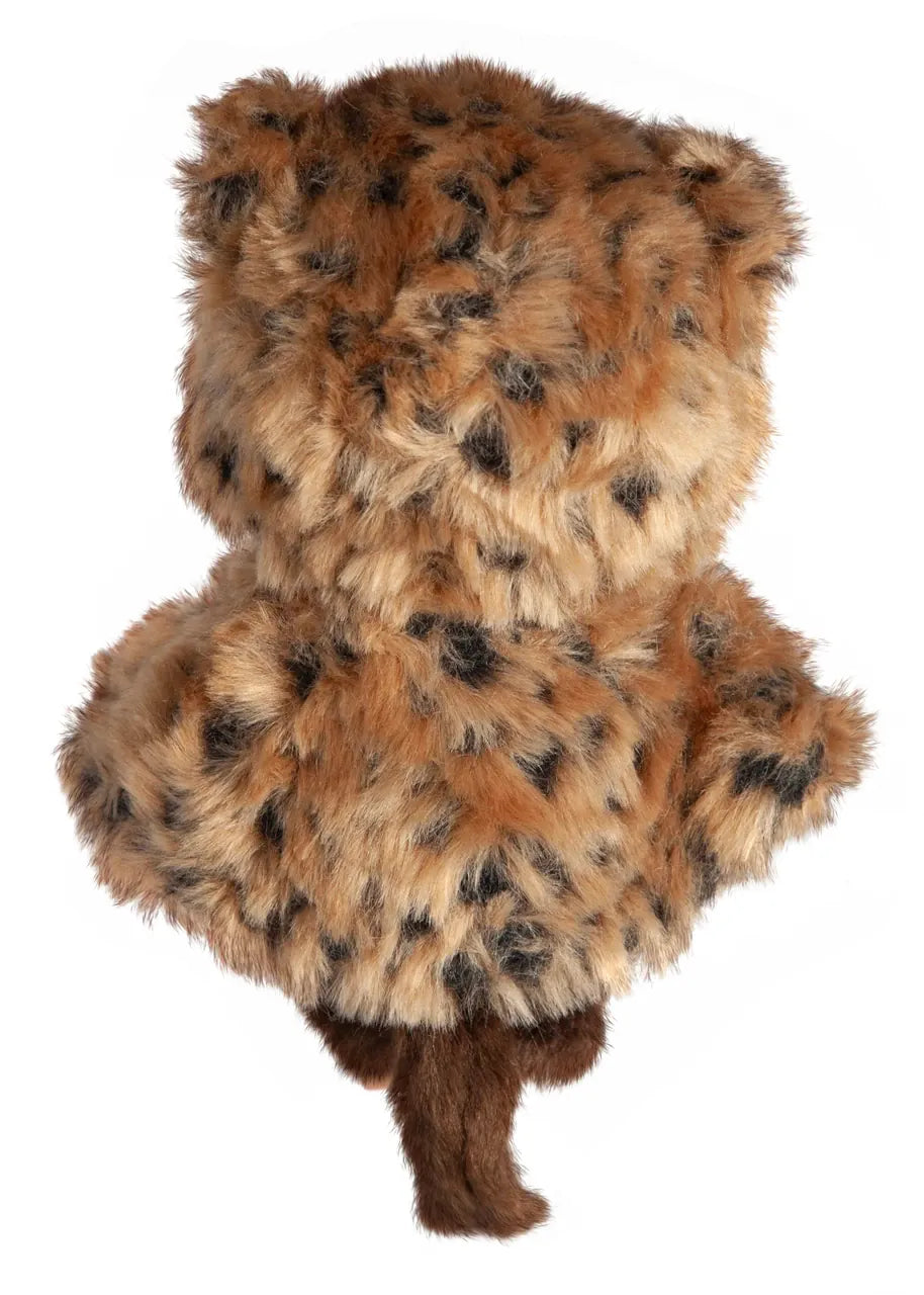 Monchhichi Girl Leopard Hood 8" Plush