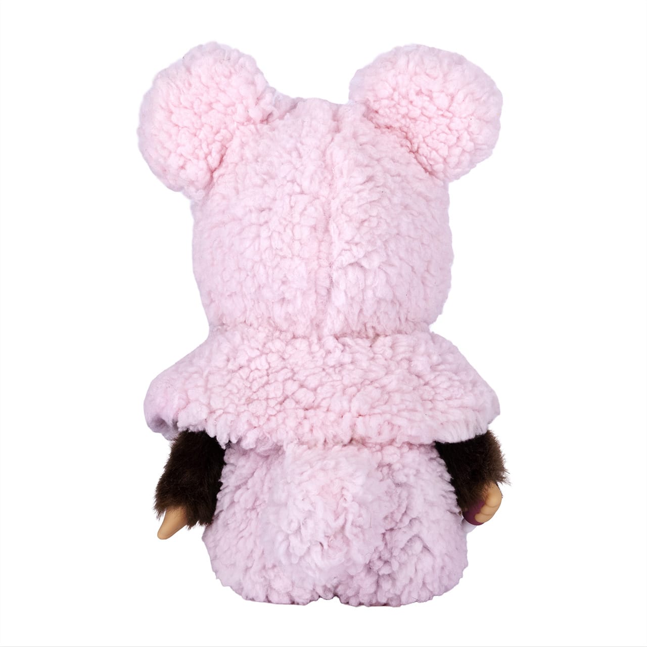Monchhichi Pink Bear Hoodie Boy 8" Plush