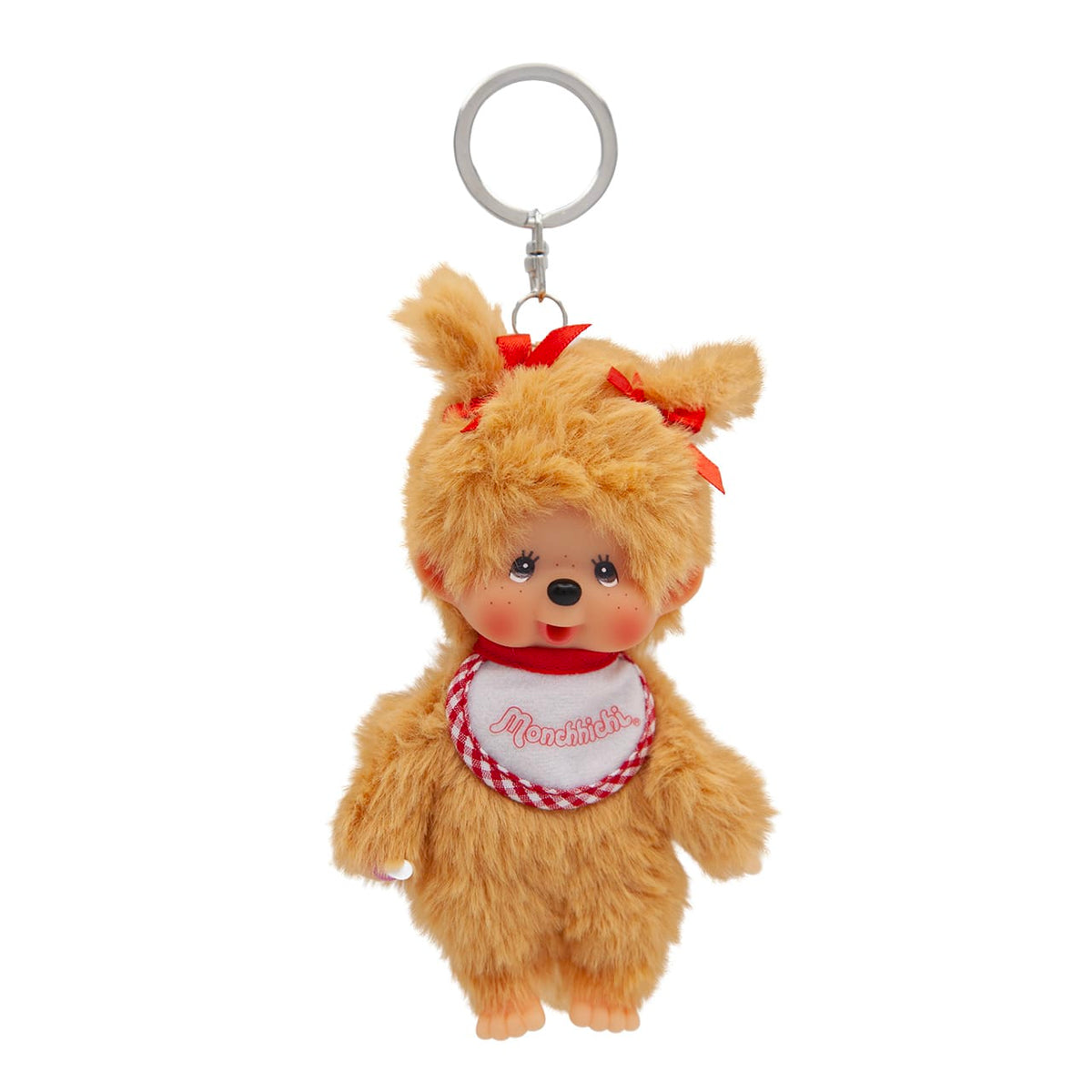Monchhichi Beige Girl Plush Keychain