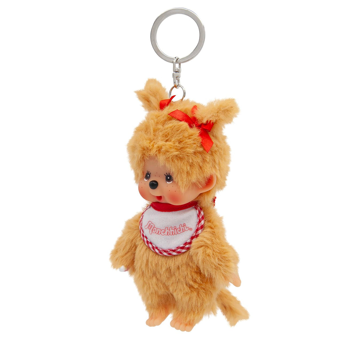 Monchhichi Beige Girl Plush Keychain