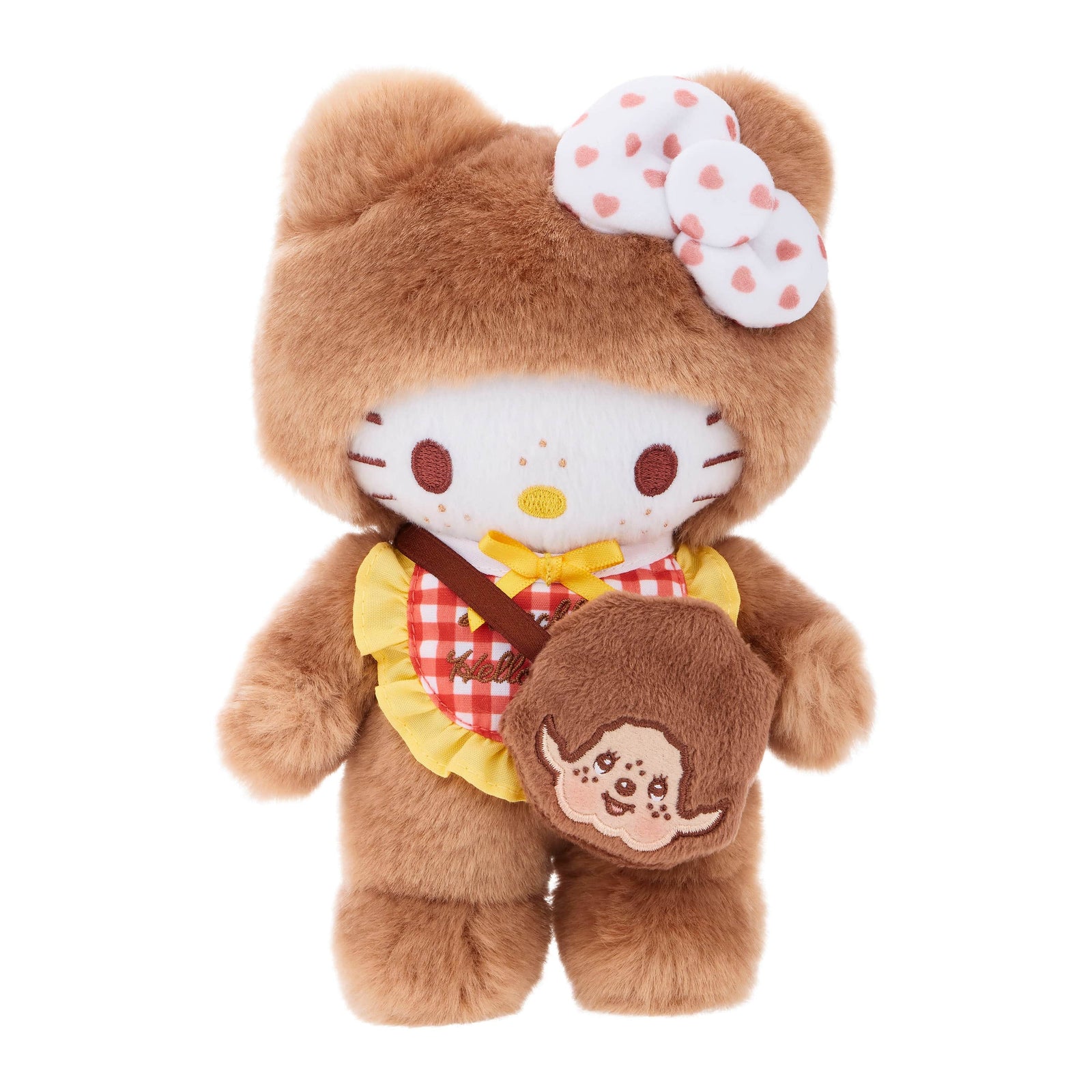 Hello Kitty x Monchhichi Hello Kitty in a Monchhichi Costume Plush Limited Edition Official Collab