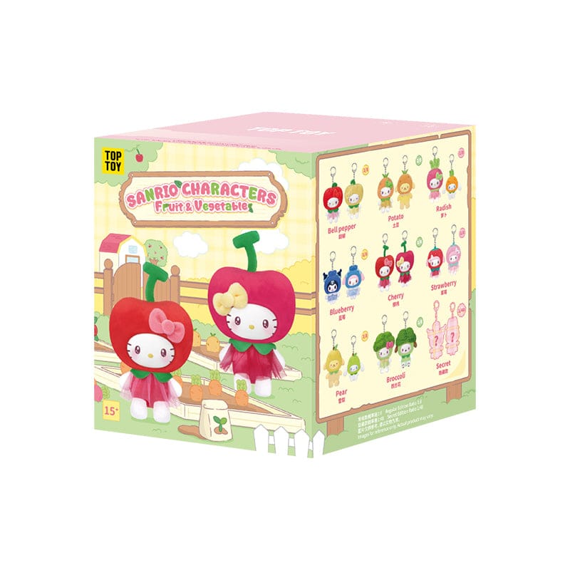 Sanrio Characters Fruit & Vegetable Series Mini Plush Charm Blind Box