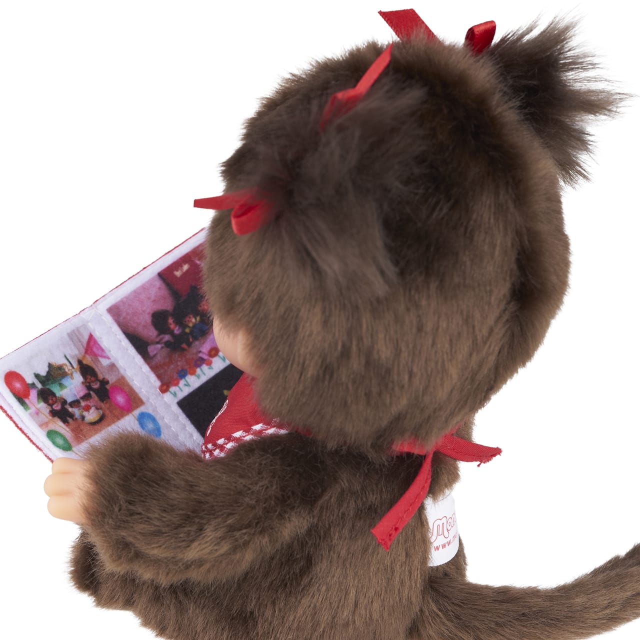 Monchhichi Sitting & Reading Girl Plush