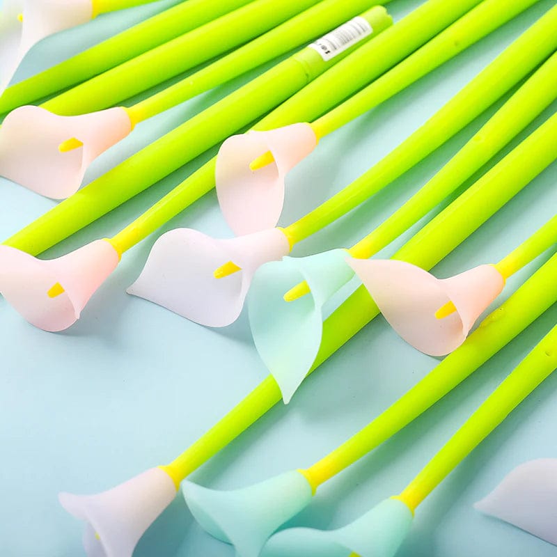 Color-changing Calla Lily Flower Wiggle Gel Pen