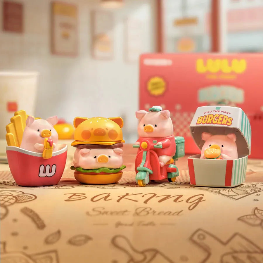 LuLu The Piggy Burger Express Movable Series Figure Blind Box