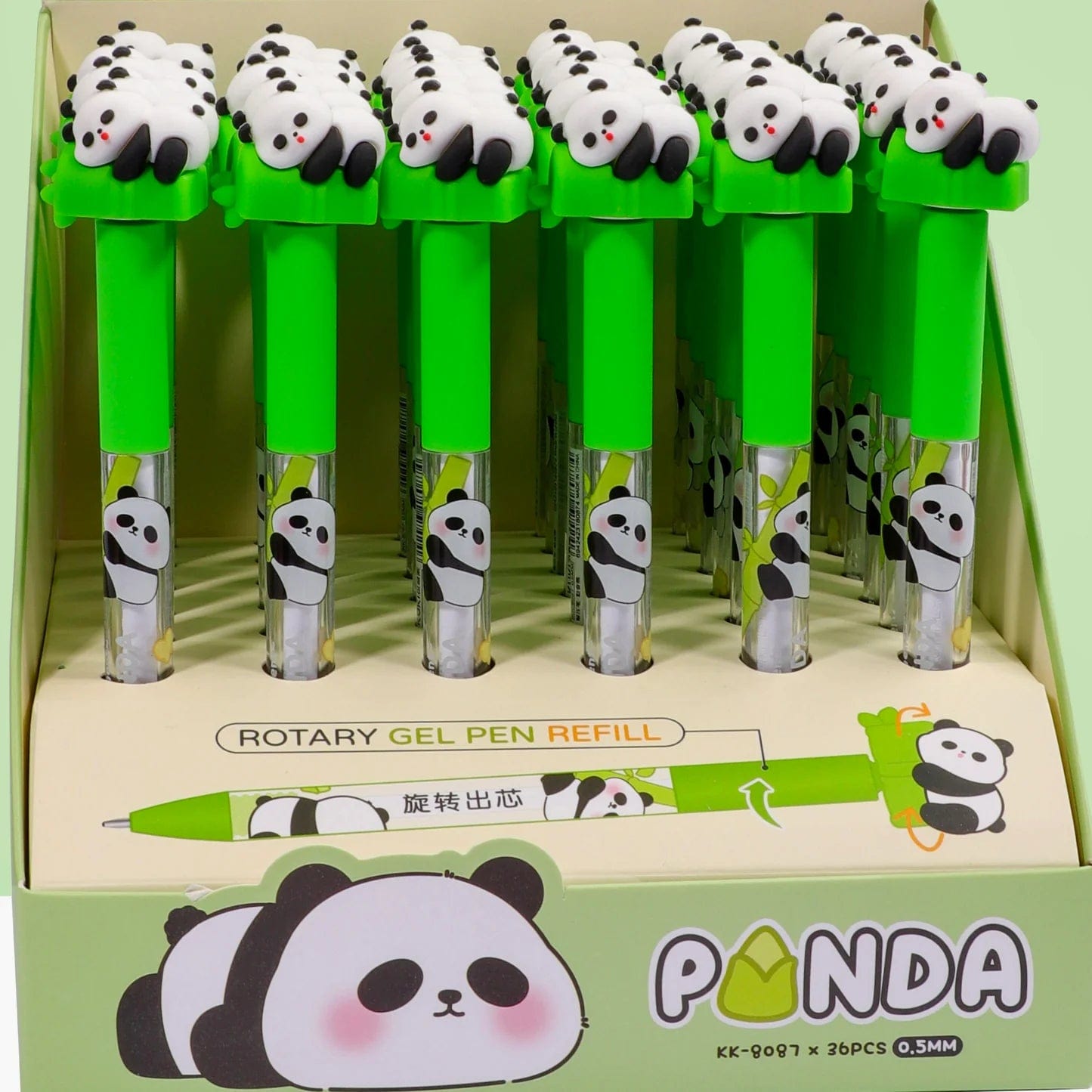 Panda Spinning Topper Retractable Gel Pen