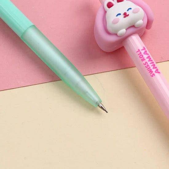 Swiss Roll Animals Retractable Gel Pen