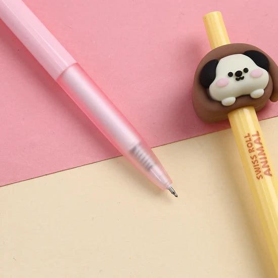 Swiss Roll Animals Retractable Gel Pen