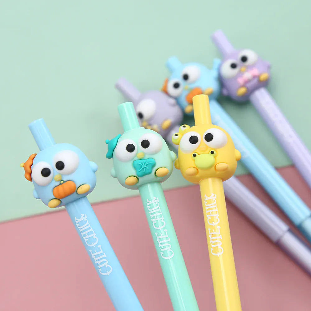 Cute Bird Chicks Retractable Gel Pen