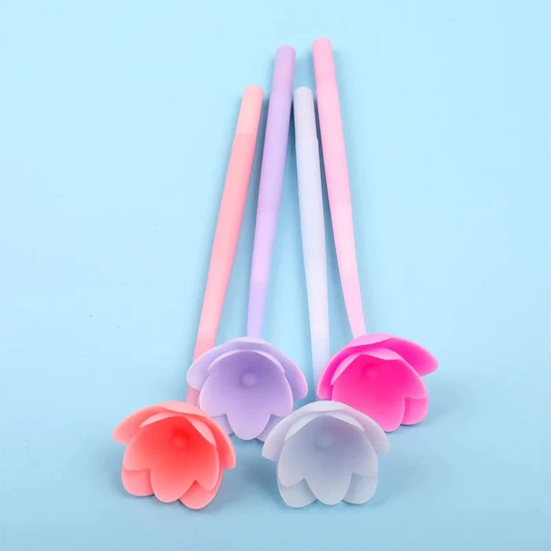 Peach Blossom Flower Wiggle Gel Pen
