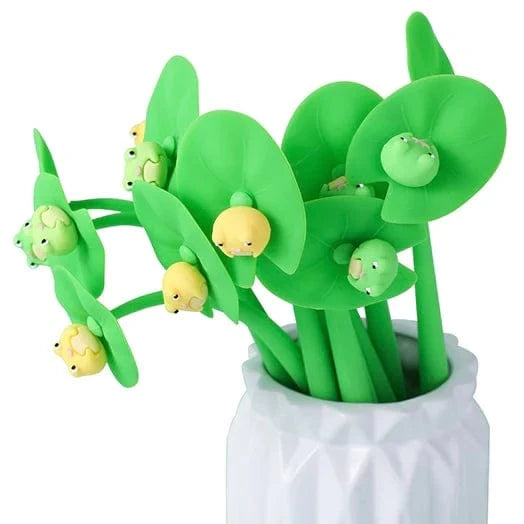 Frog on Lily Wiggle Gel Pen