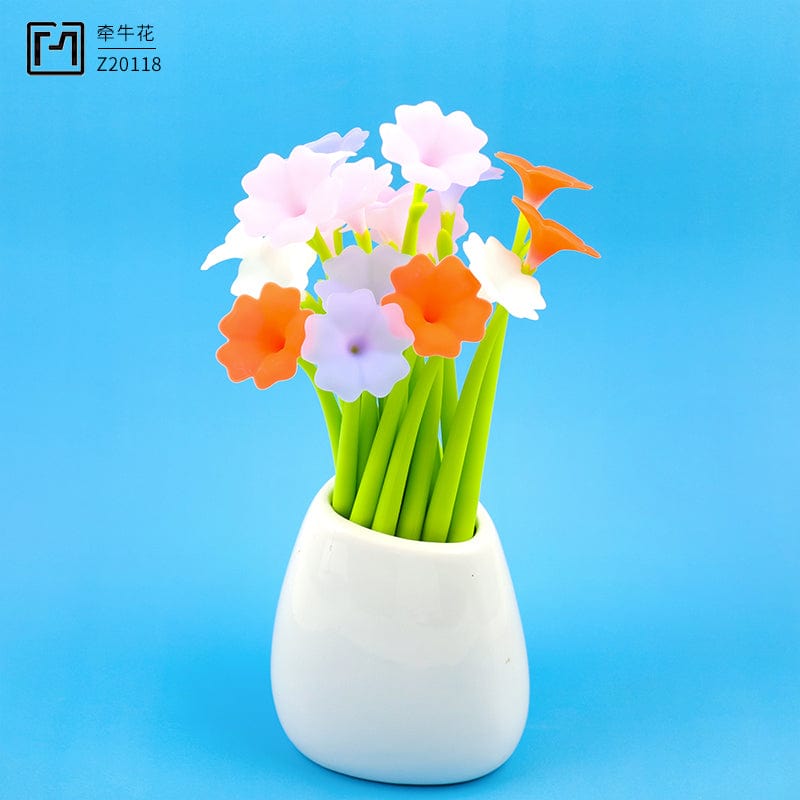 Morning Glory Flower Wiggle Gel Pen