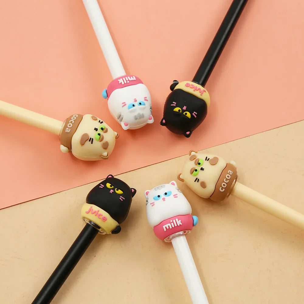 Puffy Eye Cat Retractable Gel Pen