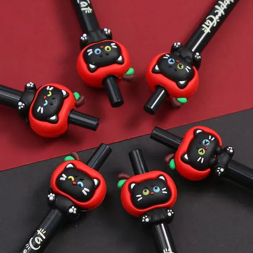 Apple Cat Retractable Gel Pen
