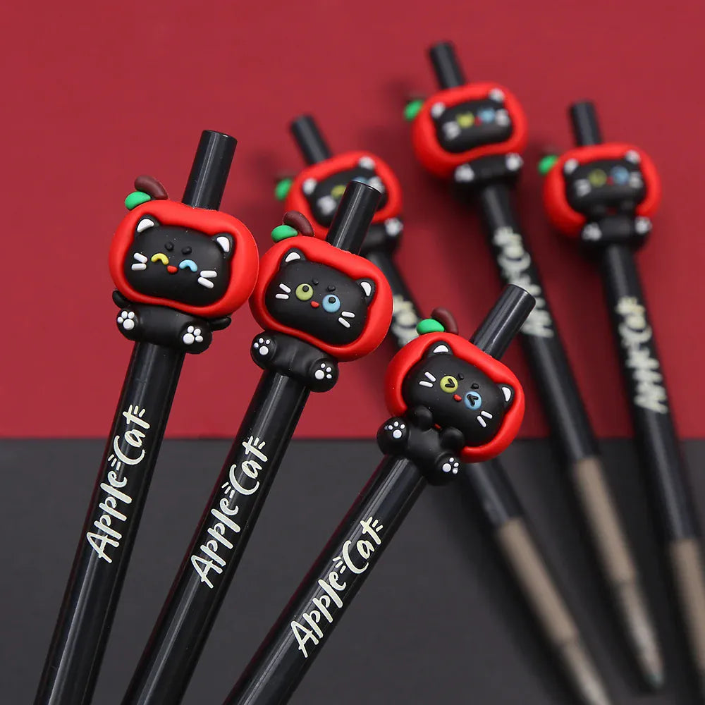 Apple Cat Retractable Gel Pen