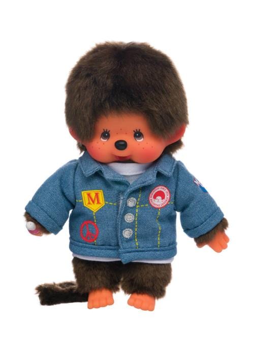 Boy Monchhichi 8" Plush with Jean Jacket