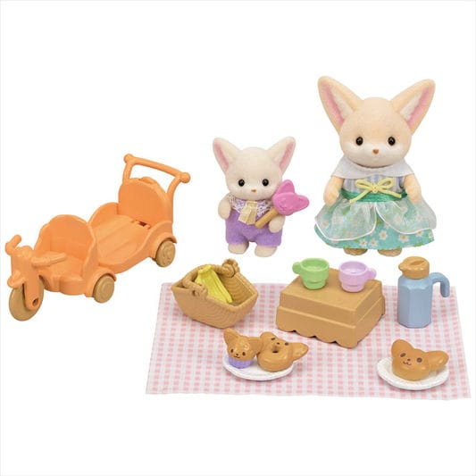 Calico Critters Sunny Picnic Set - Fennec Fox Sister &amp; Baby