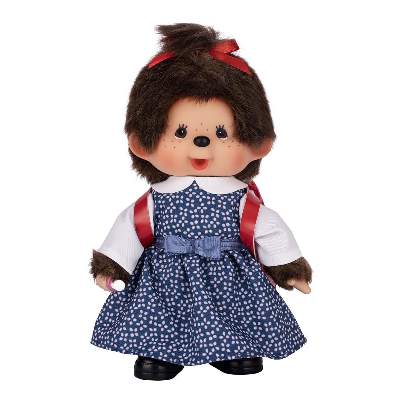 Monchhichi Japanese School Girl with Backpack 8" Plush