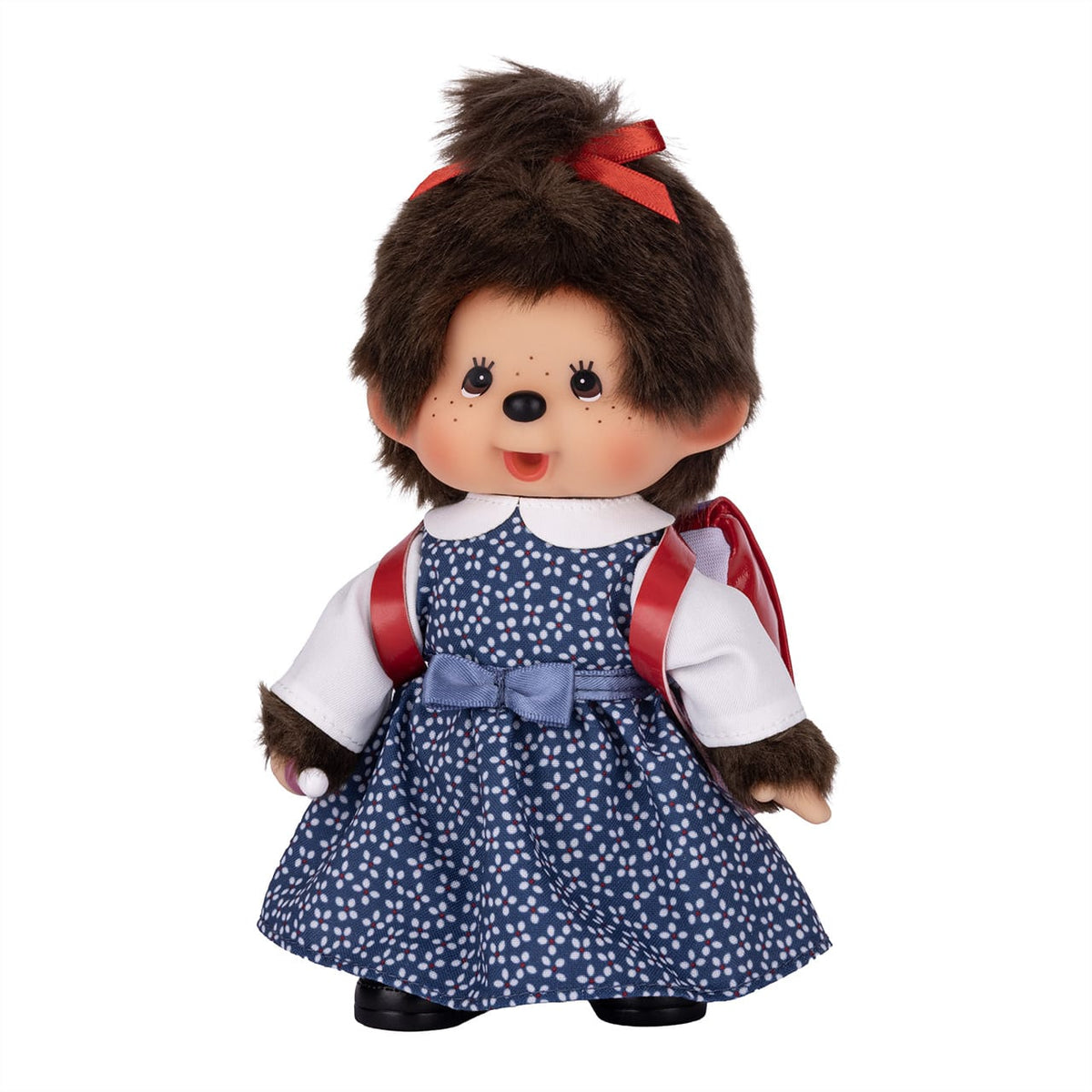 Monchhichi Japanese School Girl with Backpack 8" Plush