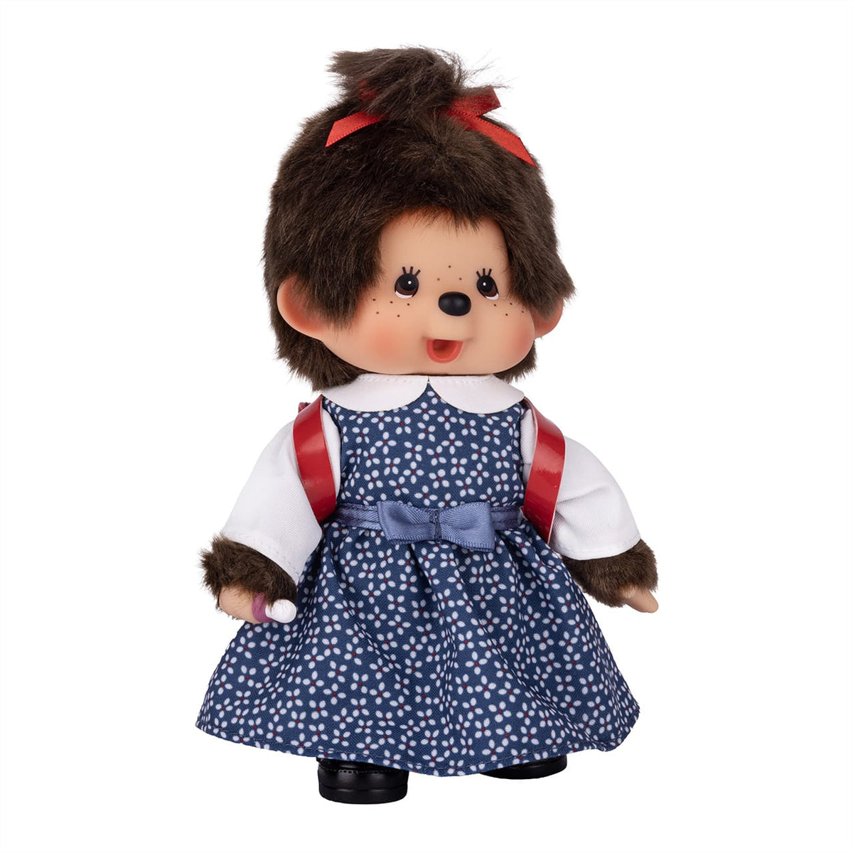 Monchhichi Japanese School Girl with Backpack 8" Plush
