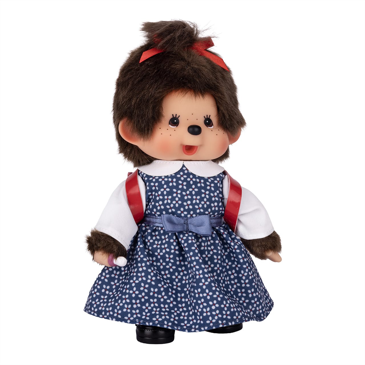 Monchhichi Japanese School Girl with Backpack 8" Plush