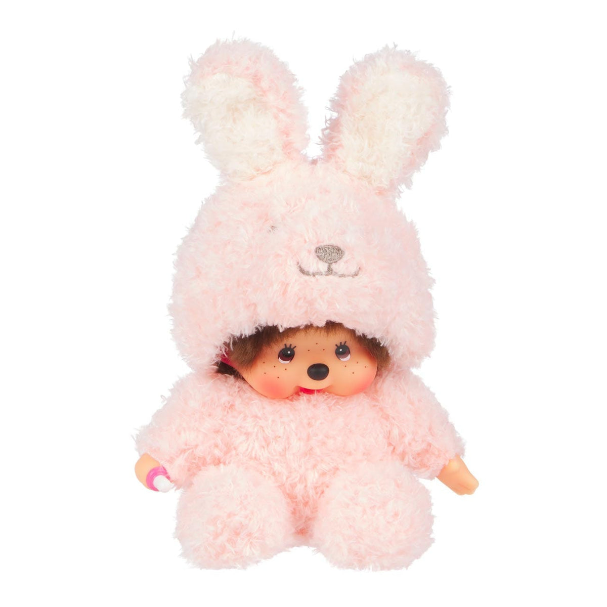 Monchhichi in Fluffy Bunny Rabbit Costume