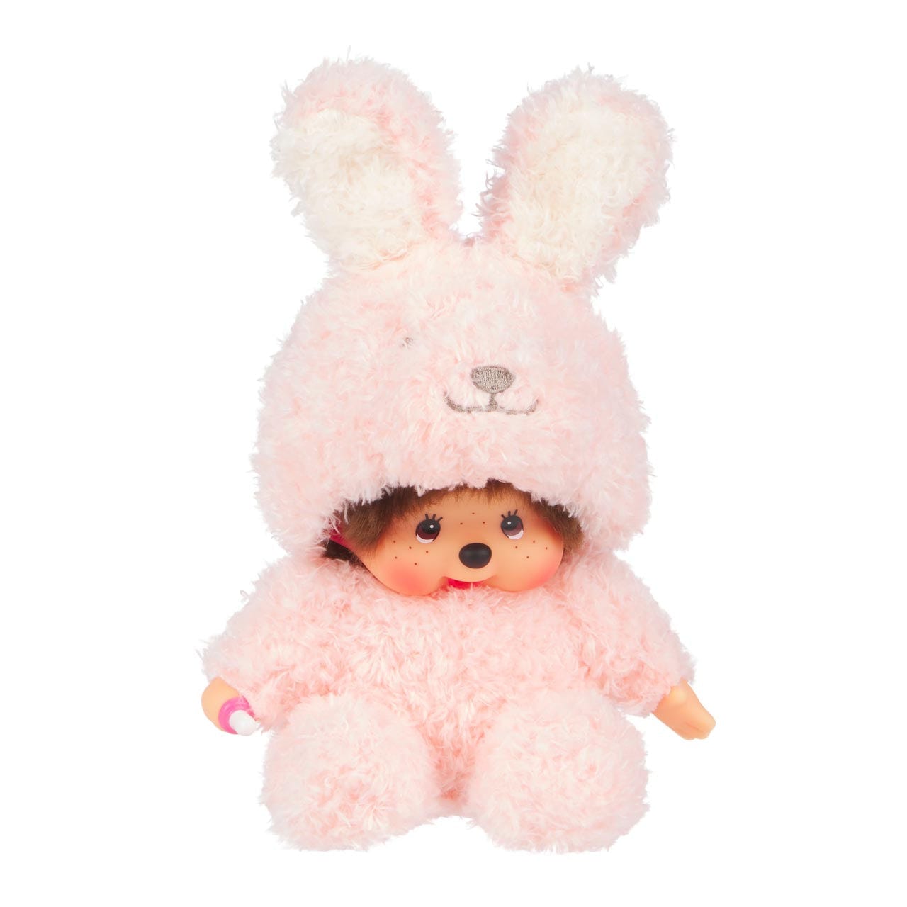Monchhichi in Fluffy Bunny Rabbit Costume