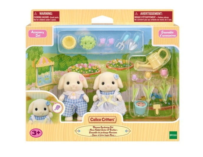 Blossom Gardening with Flora Rabbit Siblings Playset