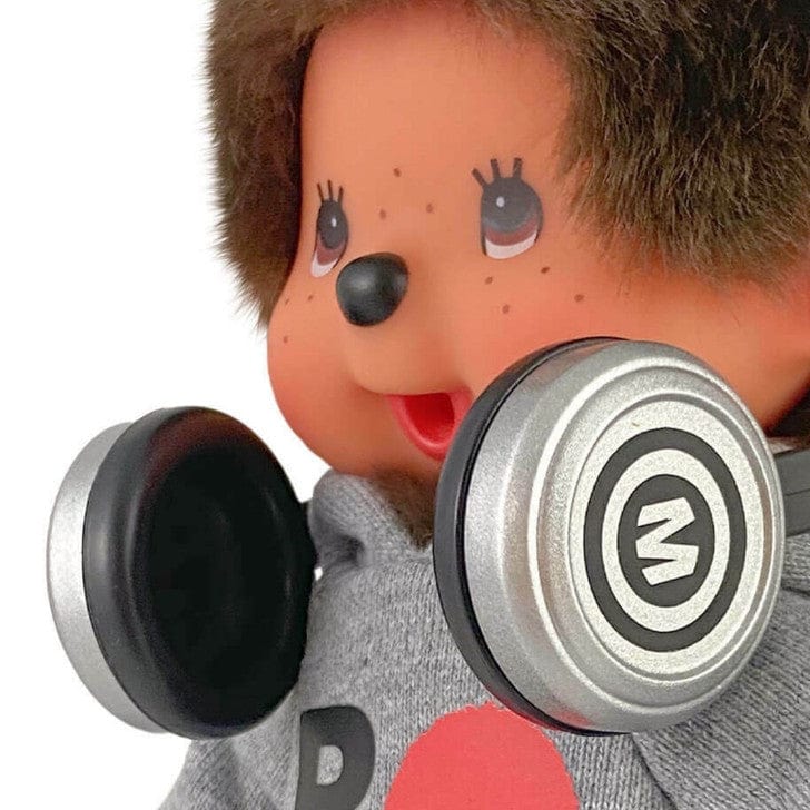 Boy Monchhichi in ROCK Hoodie w/ Headphones 8" Plush