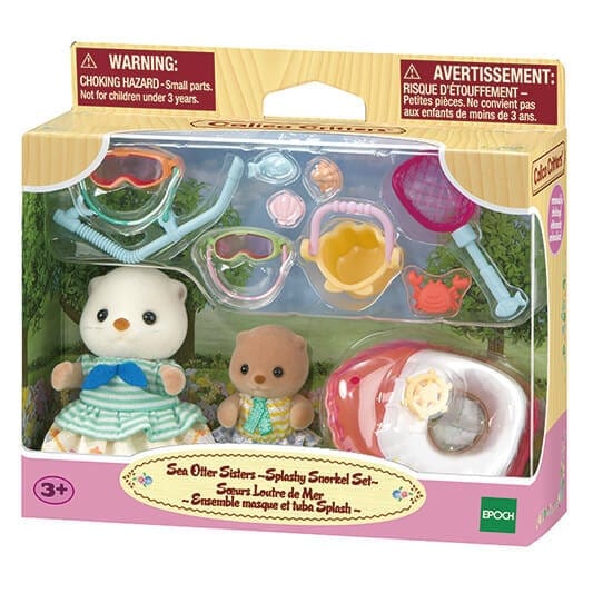 Calico Critters Splashy Snorkel Sea Otter Sisters Play Set