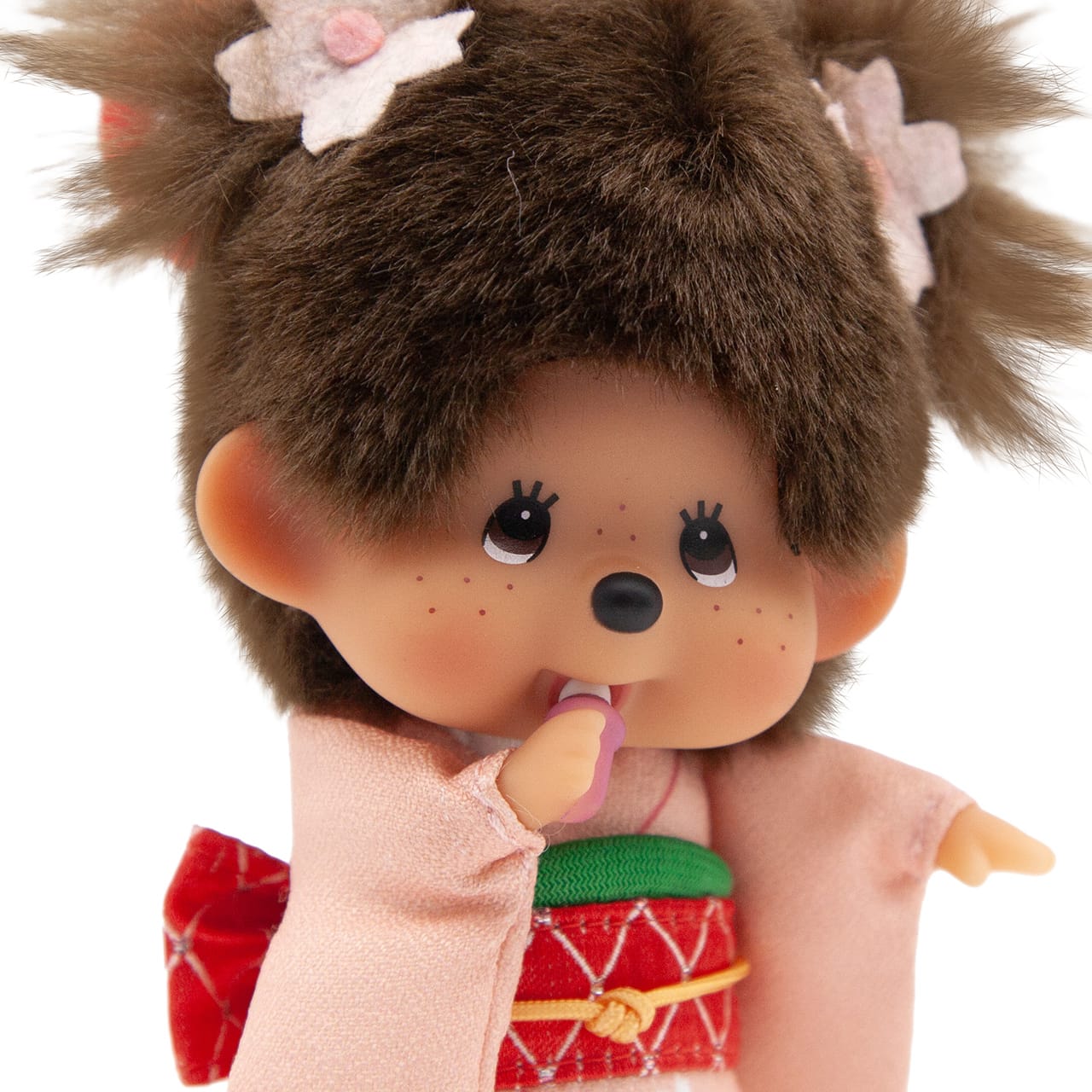 Monchhichi Sakura Kimono Girl Plush Keychain