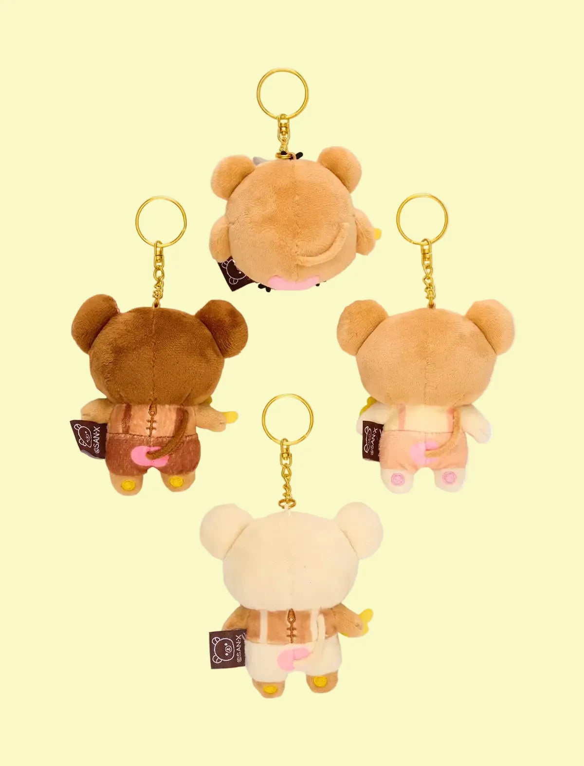 Rilakkuma Monkey Plush Keychain Blind Box