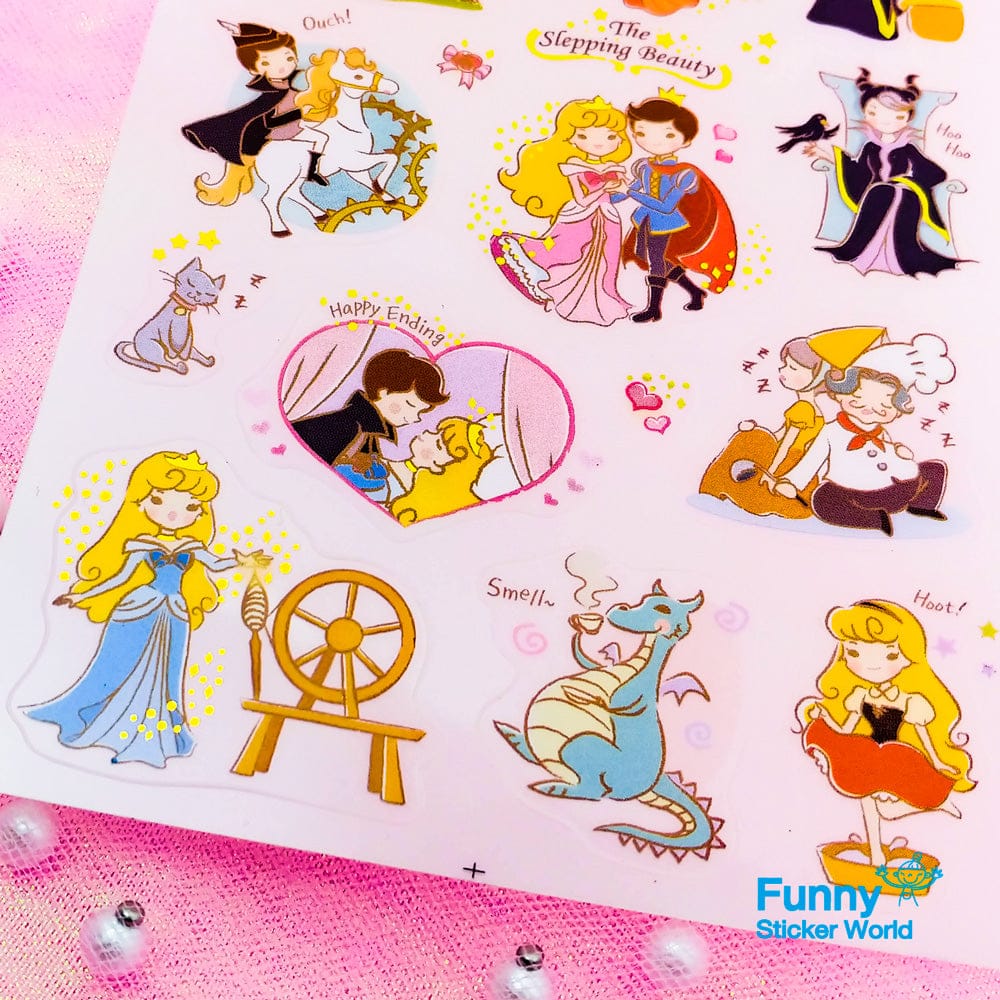 Sleeping Beauty Fairy Tale Sticker
