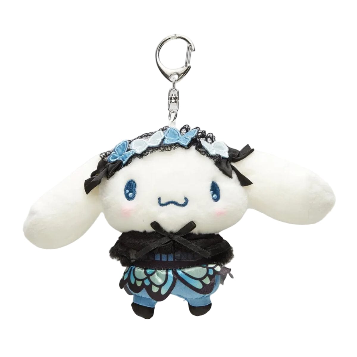 Cinnamoroll Plush Keychain (Dark Butterfly Series)
