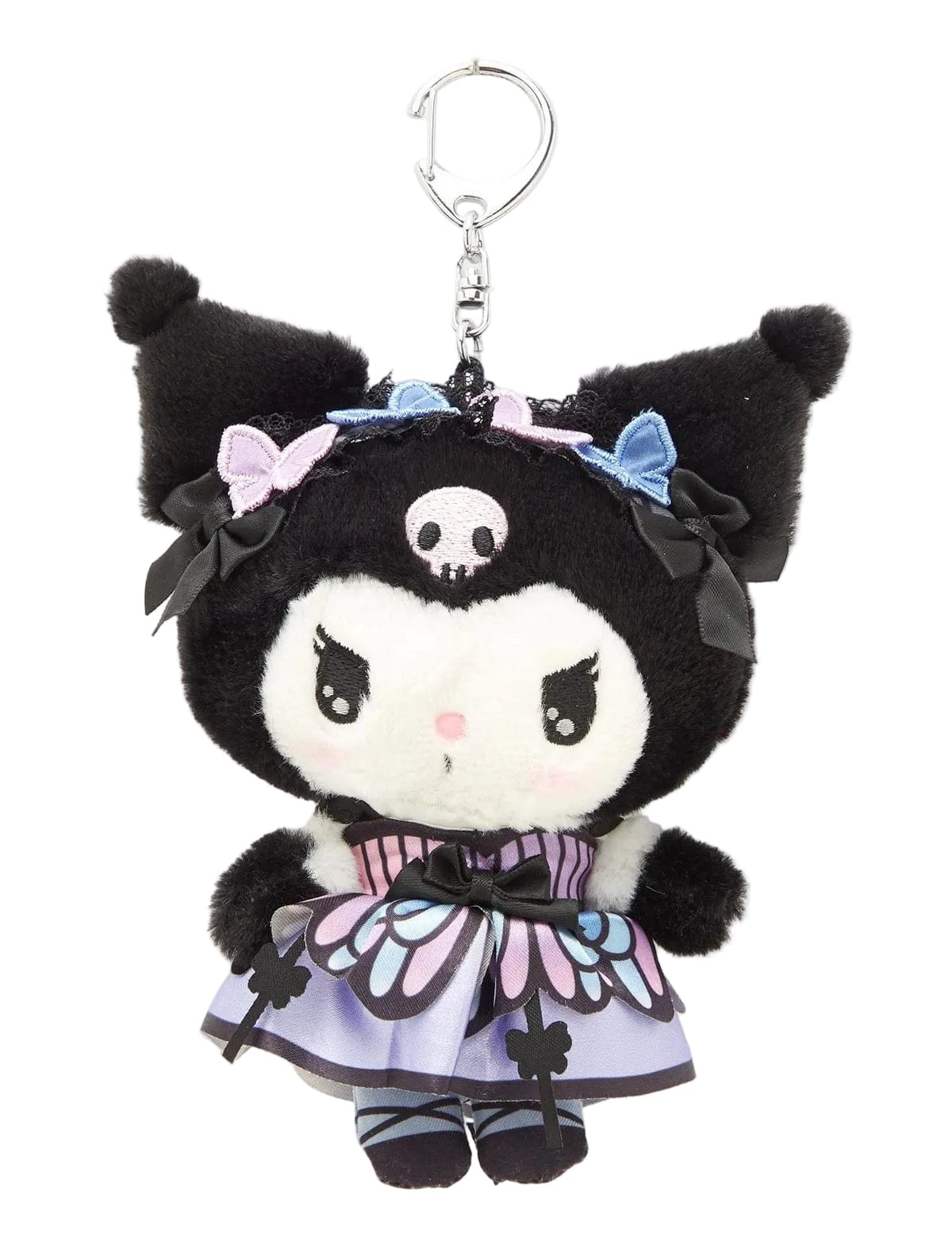 Kuromi Plush Keychain (Dark Butterfly Series)