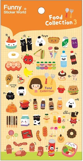Snack Food Collection Stickers