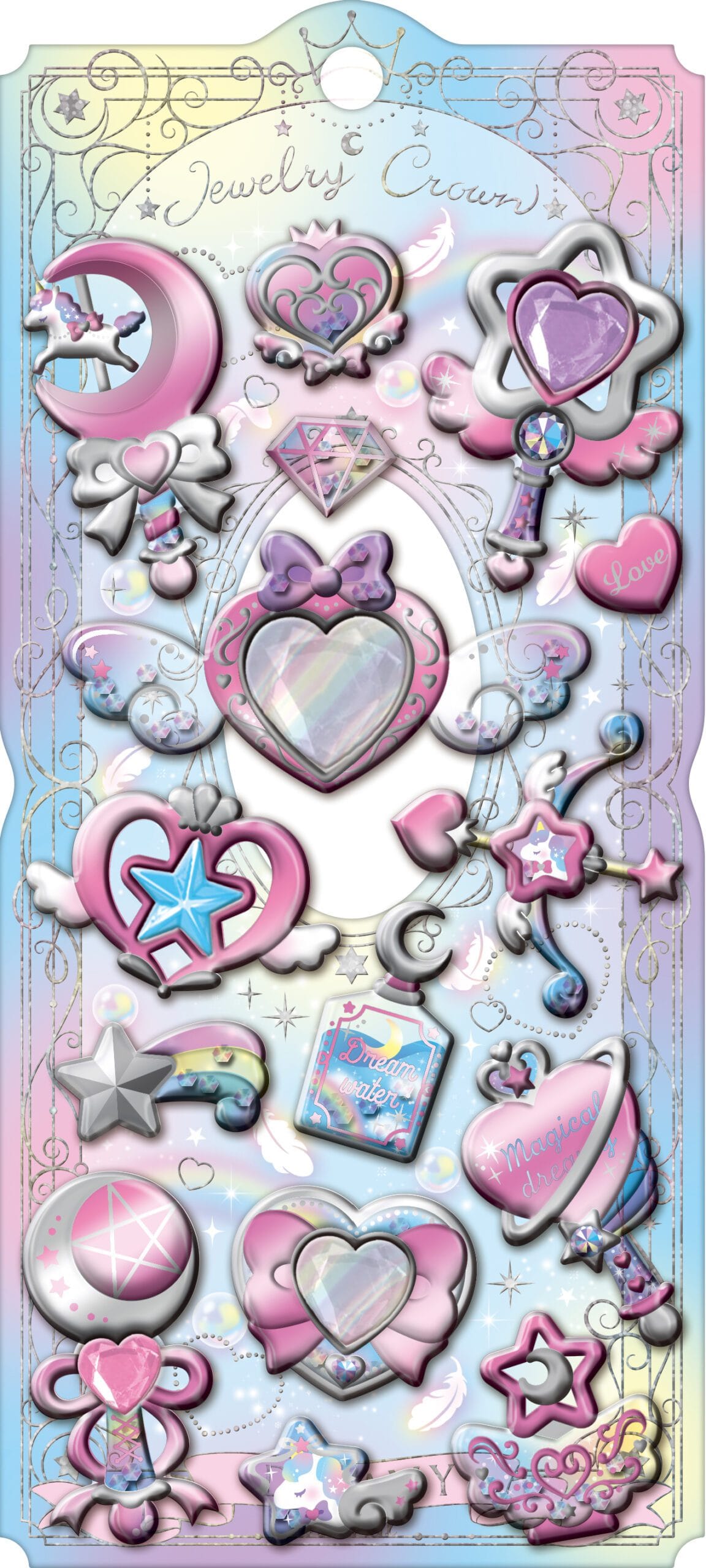 Magical Eternal Jewelry Crown Stickers