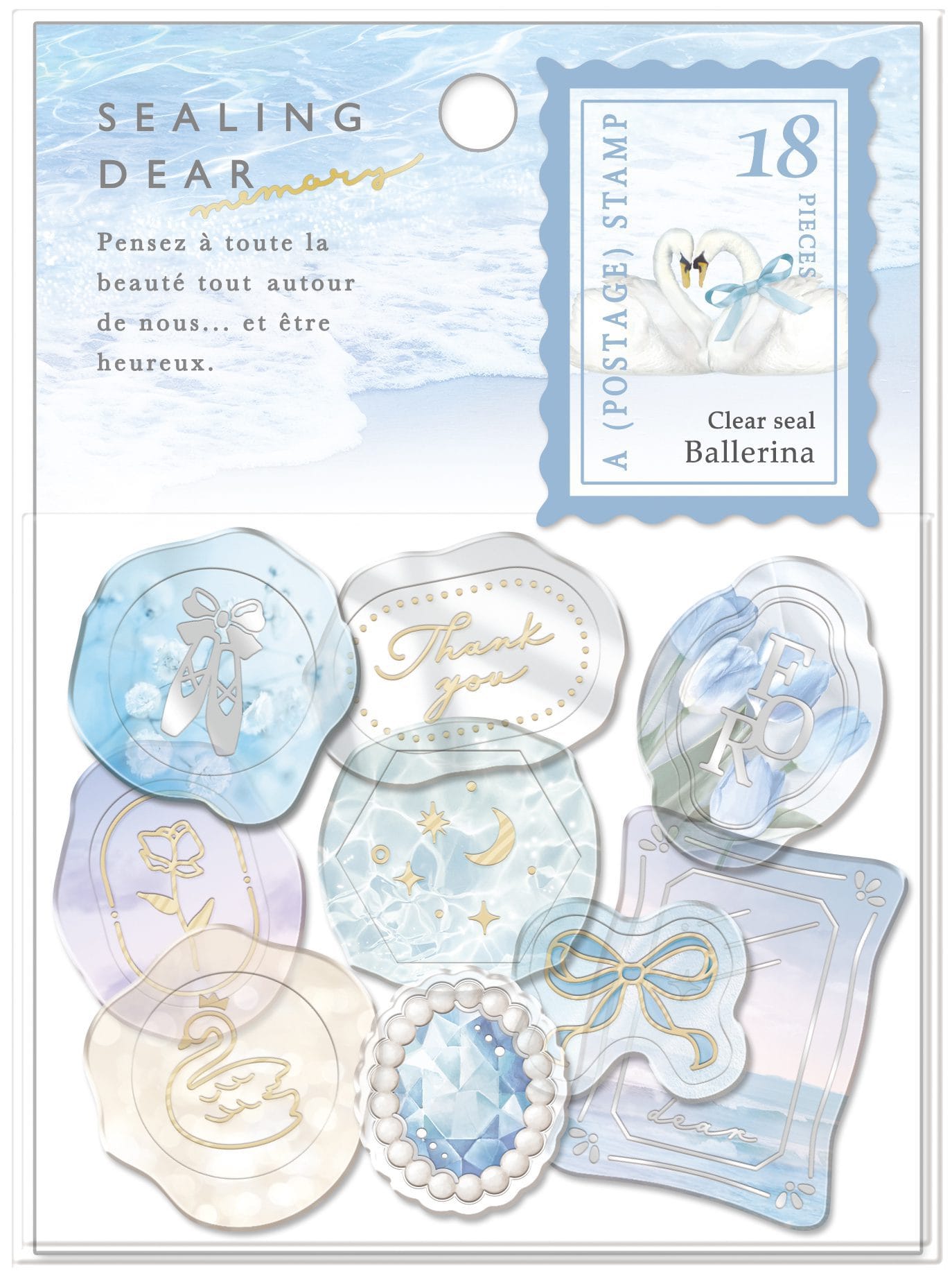 Sealing Dear Stickers Memory Ballerina Sticker Flakes
