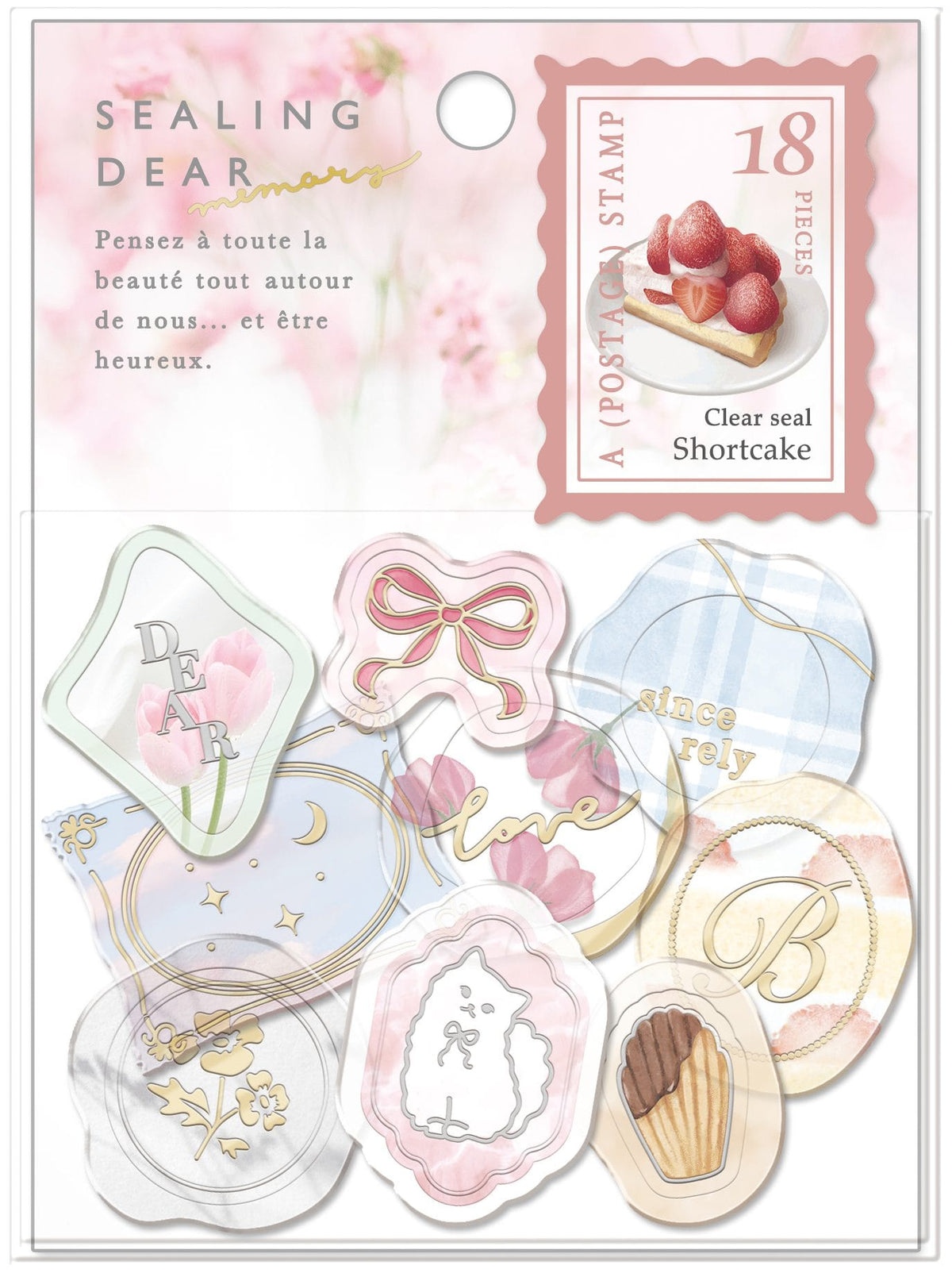 Sealing Dear Stickers Memory Short Cake Sticker Flakes