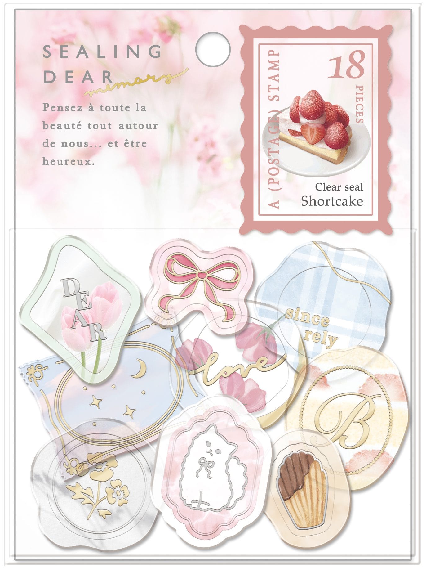 Sealing Dear Stickers Memory Short Cake Sticker Flakes