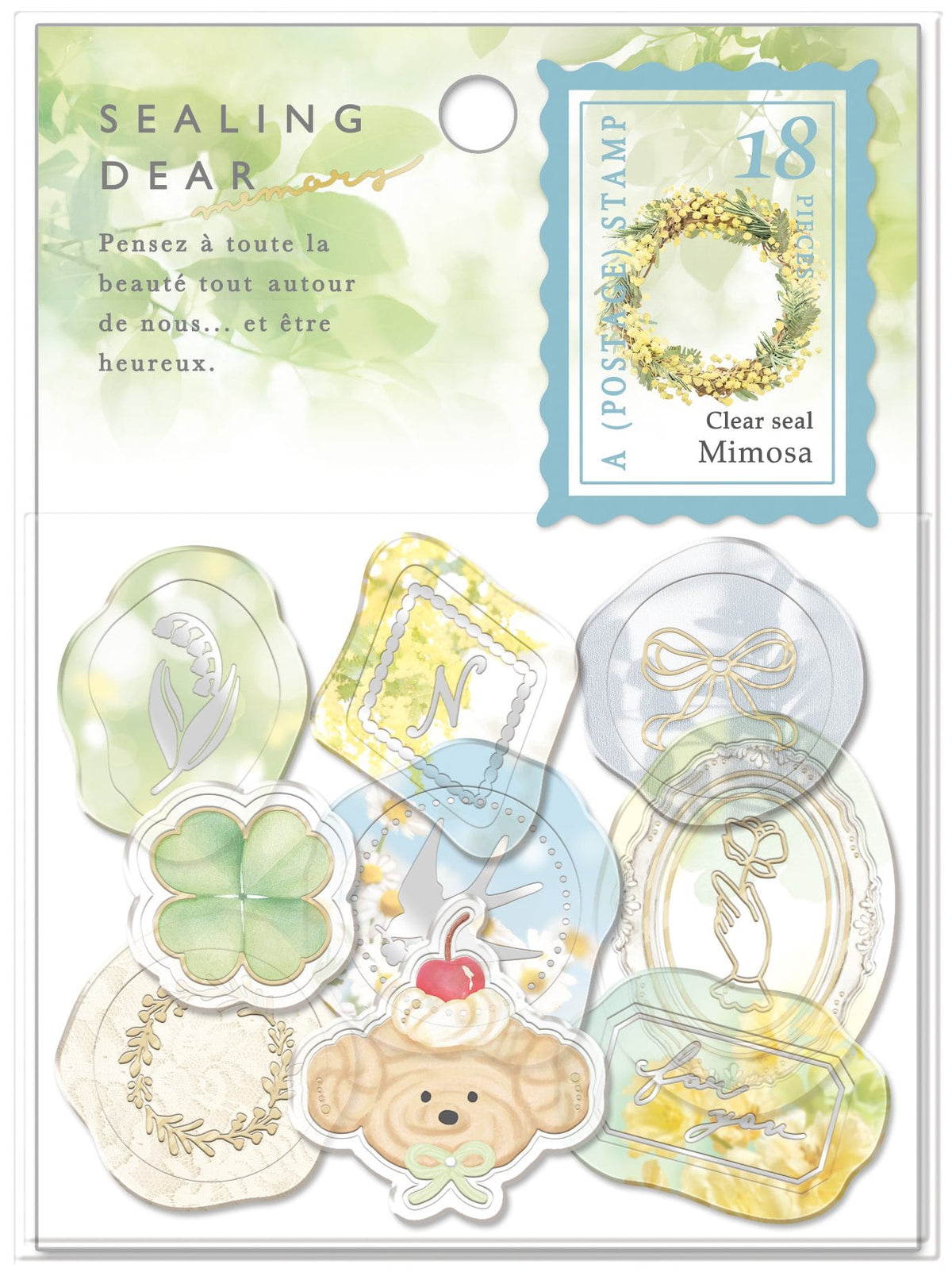 Sealing Dear Stickers Memory Mimosa Sticker Flakes