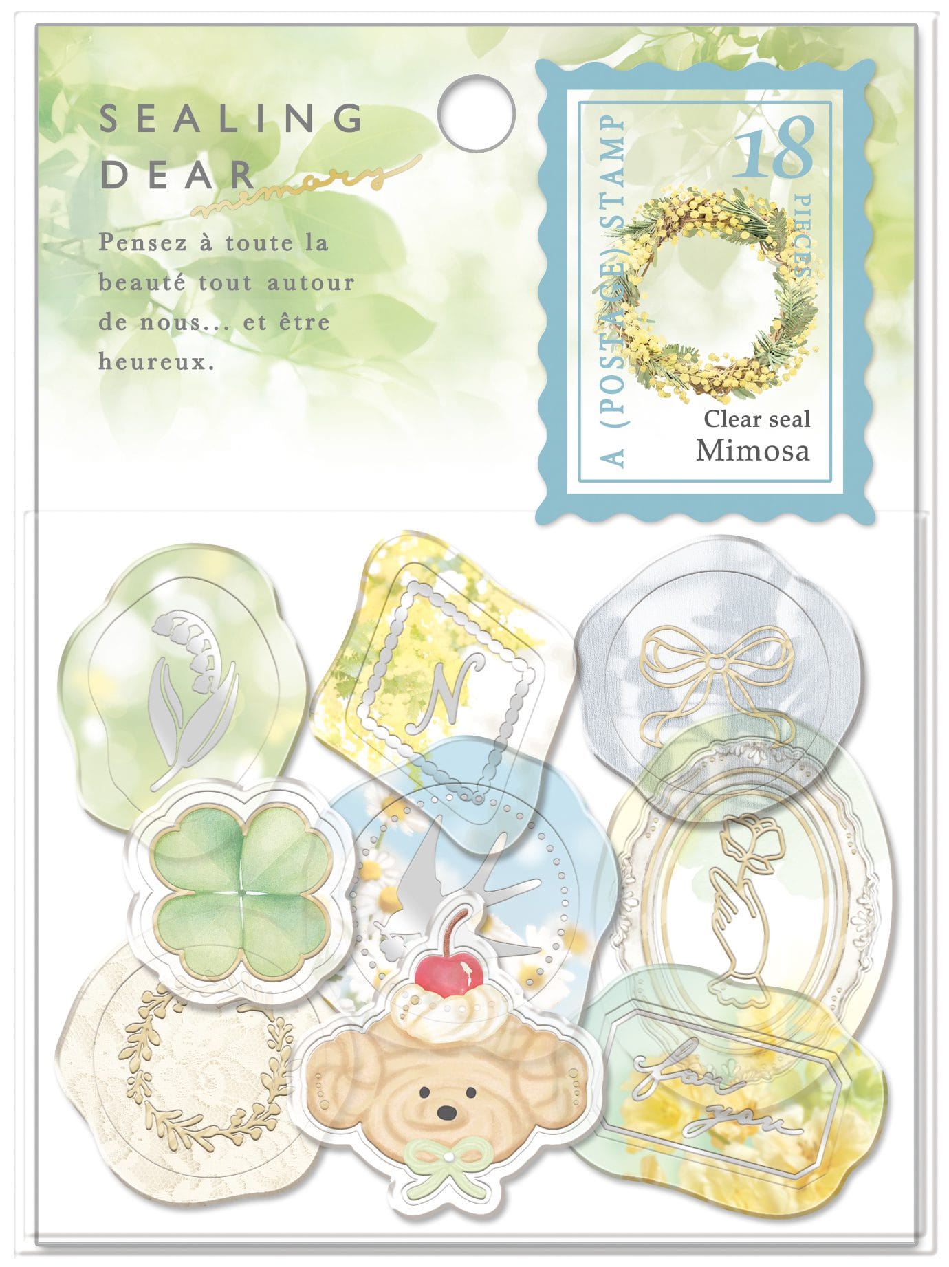 Sealing Dear Stickers Memory Mimosa Sticker Flakes