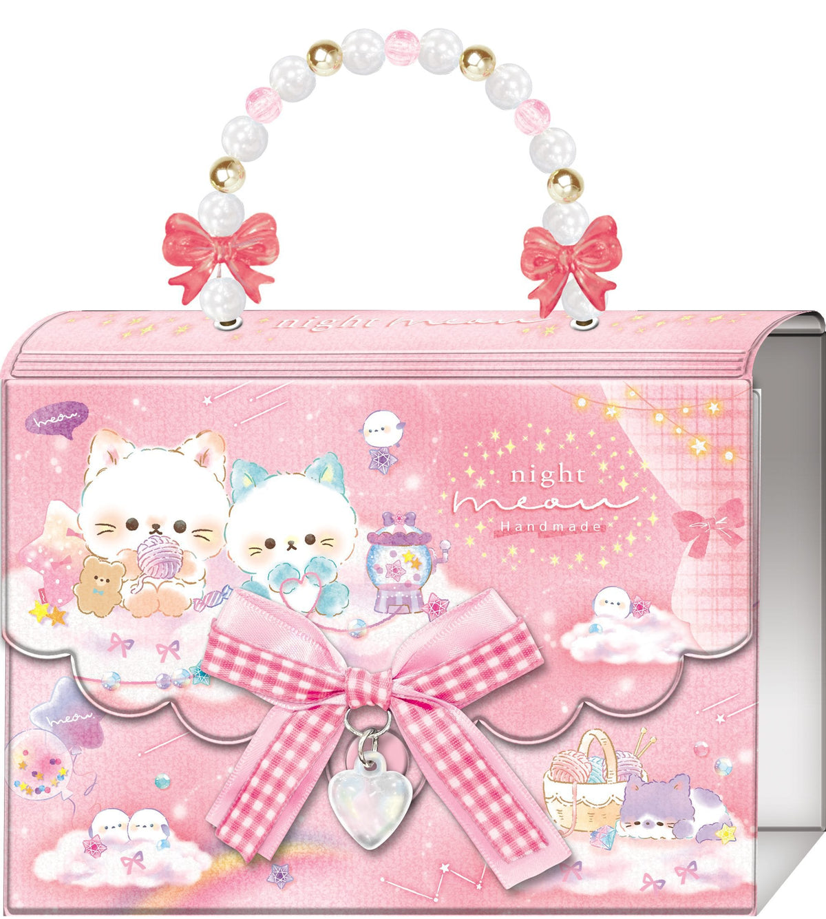 Night Meow Sticker Book Bag