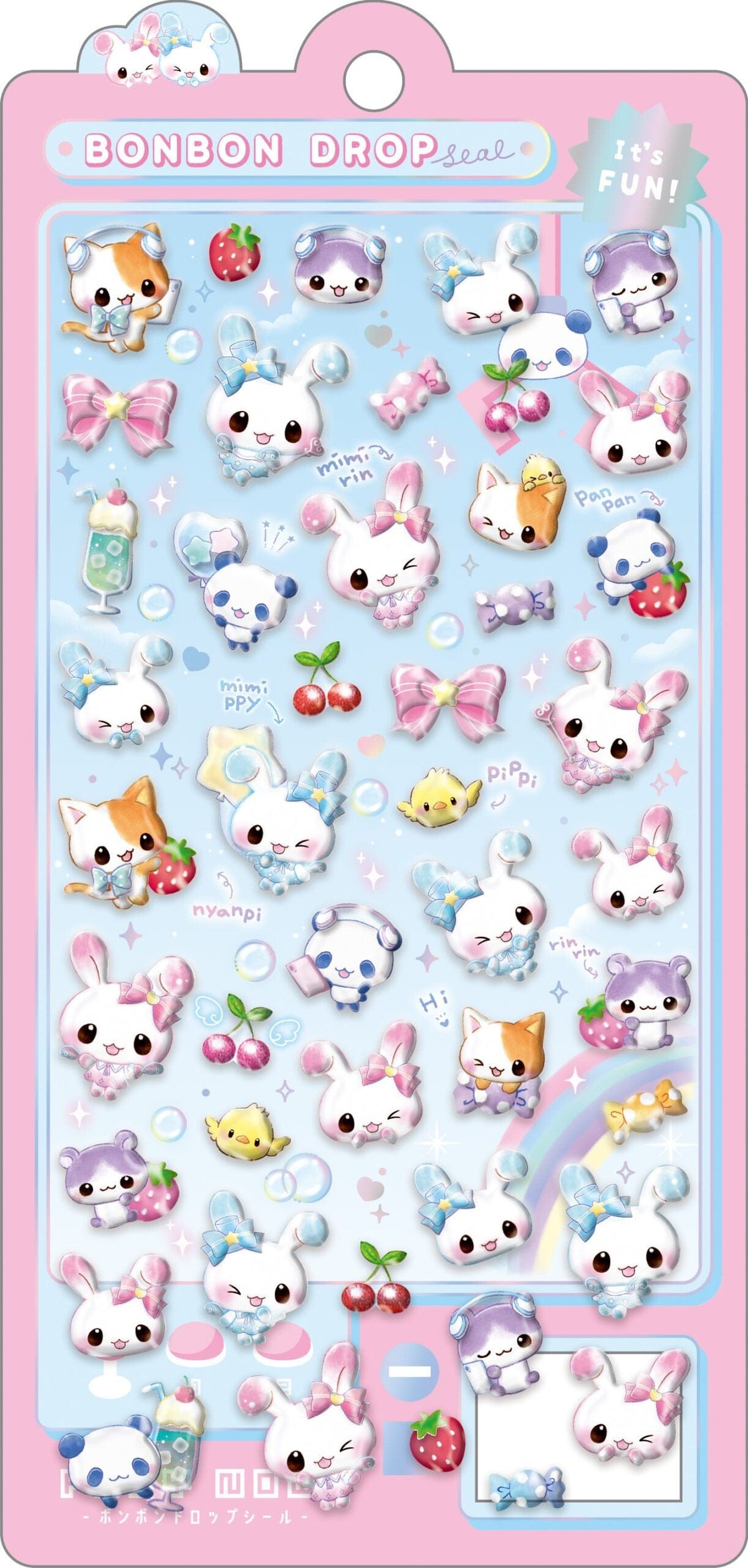 Bunny Bonbon Drop Stickers