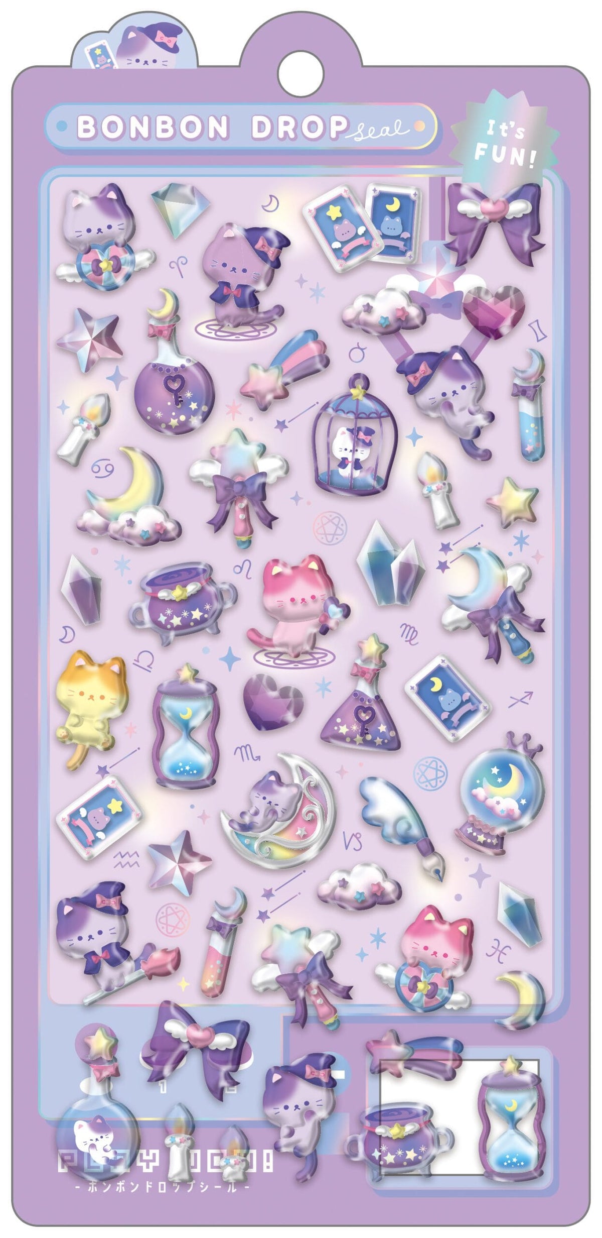 Magical Cat Bonbon Drop Stickers