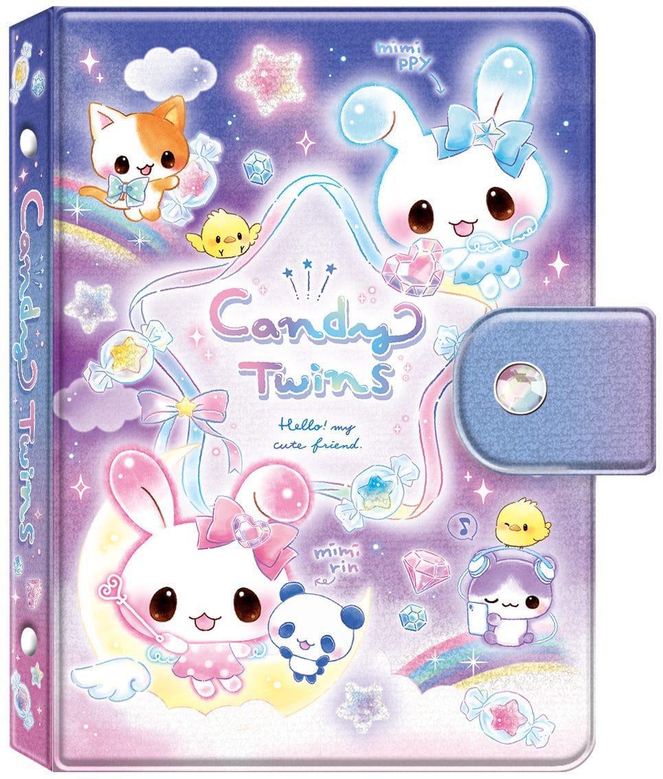 Candy Twin Star Reusable Sticker Book