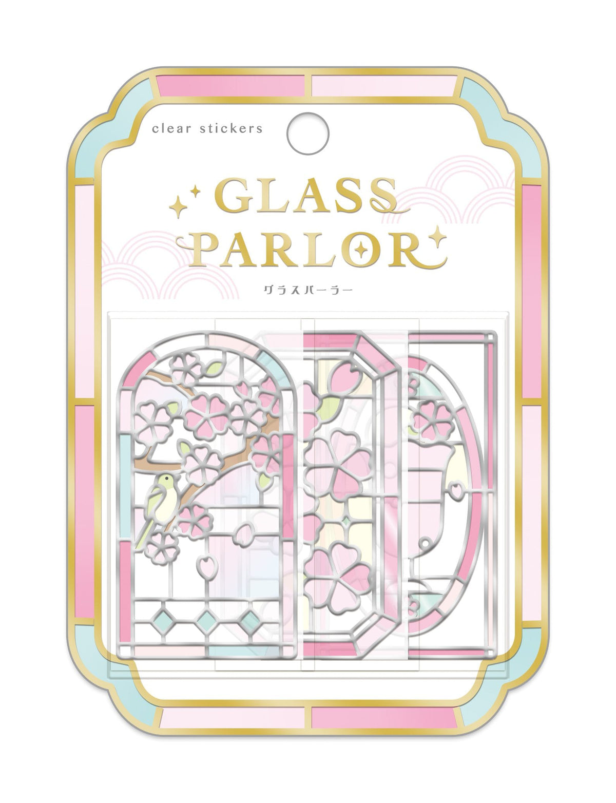 Sakura Glass Parlor Stained Glass Flake Stickers