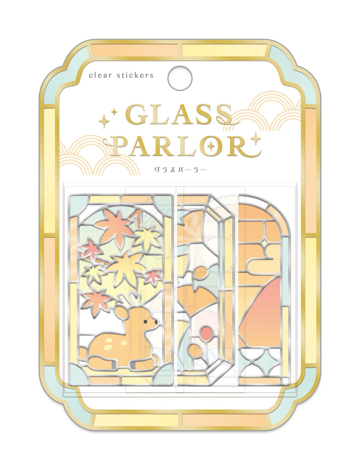 Autumn Glass Parlor Stained Glass Flake Stickers
