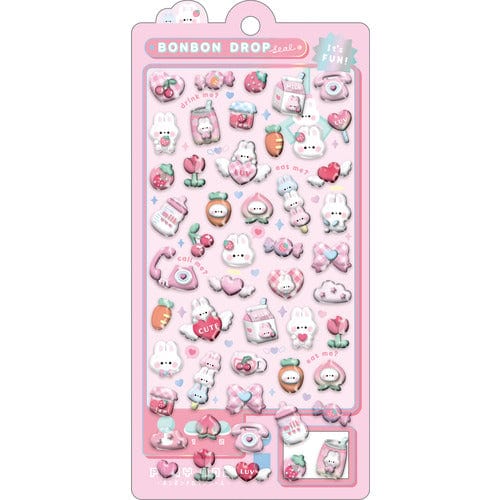 Pink Bonbon Drop Q-Lia Stickers