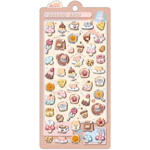 Hamuhamu Bonbon Drop Q-Lia Stickers